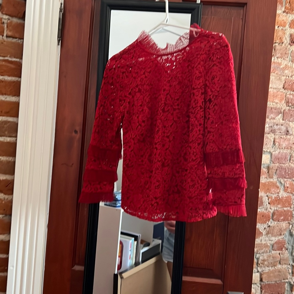 Jcrew red top